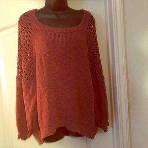 Express open knit dolman sweater